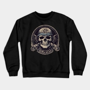 Skull Retro Motorcycle Vintage Crewneck Sweatshirt